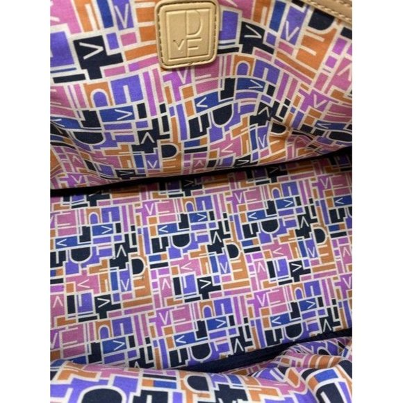 DVF xl black beige fabric weekend travel bag - Picture 12 of 12